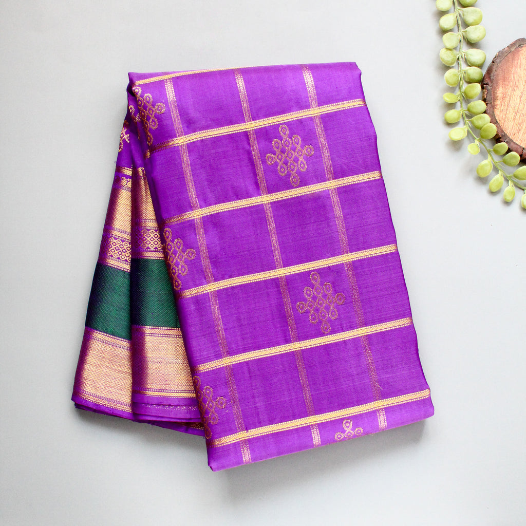 The Gharchola Kolam - Purple