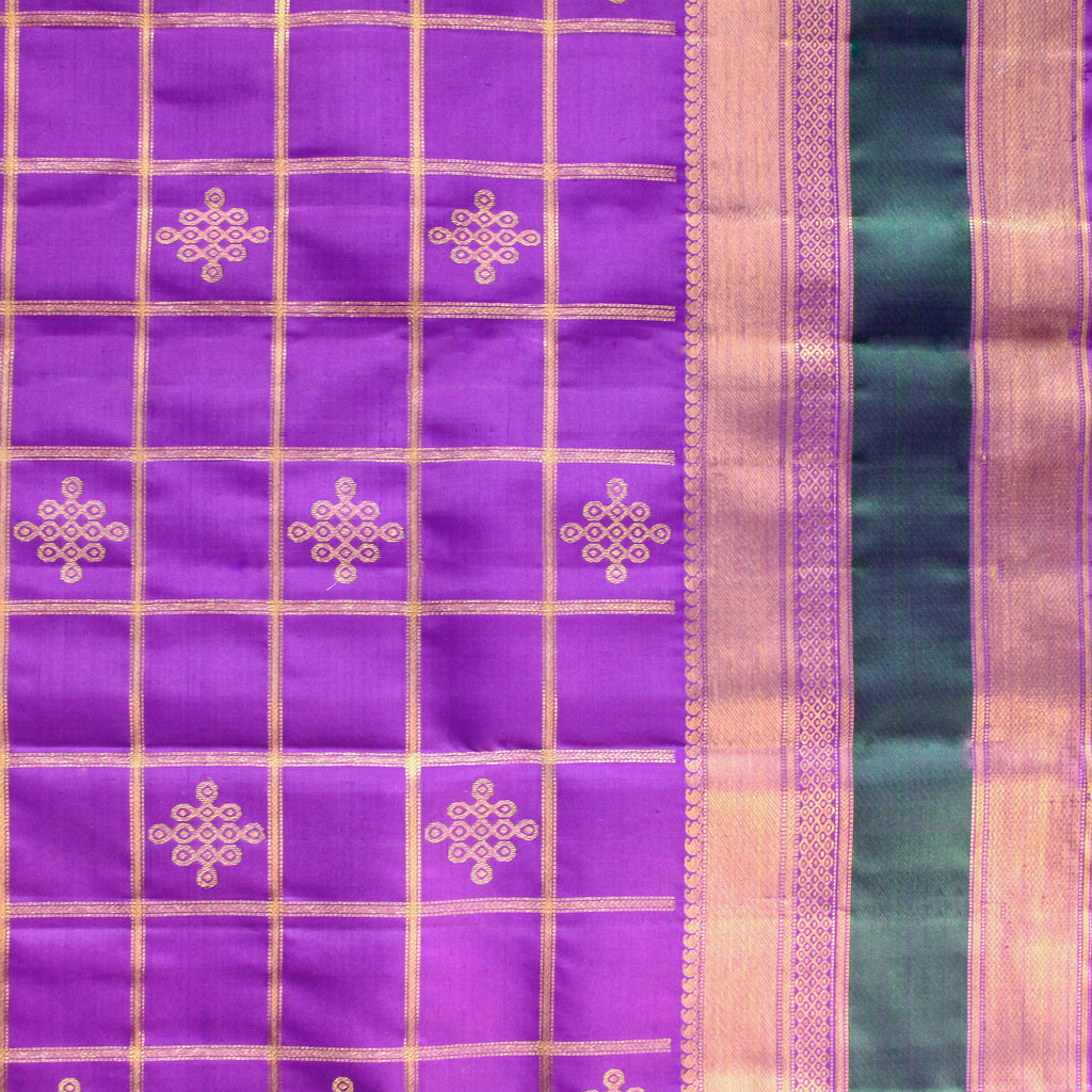 The Gharchola Kolam - Purple