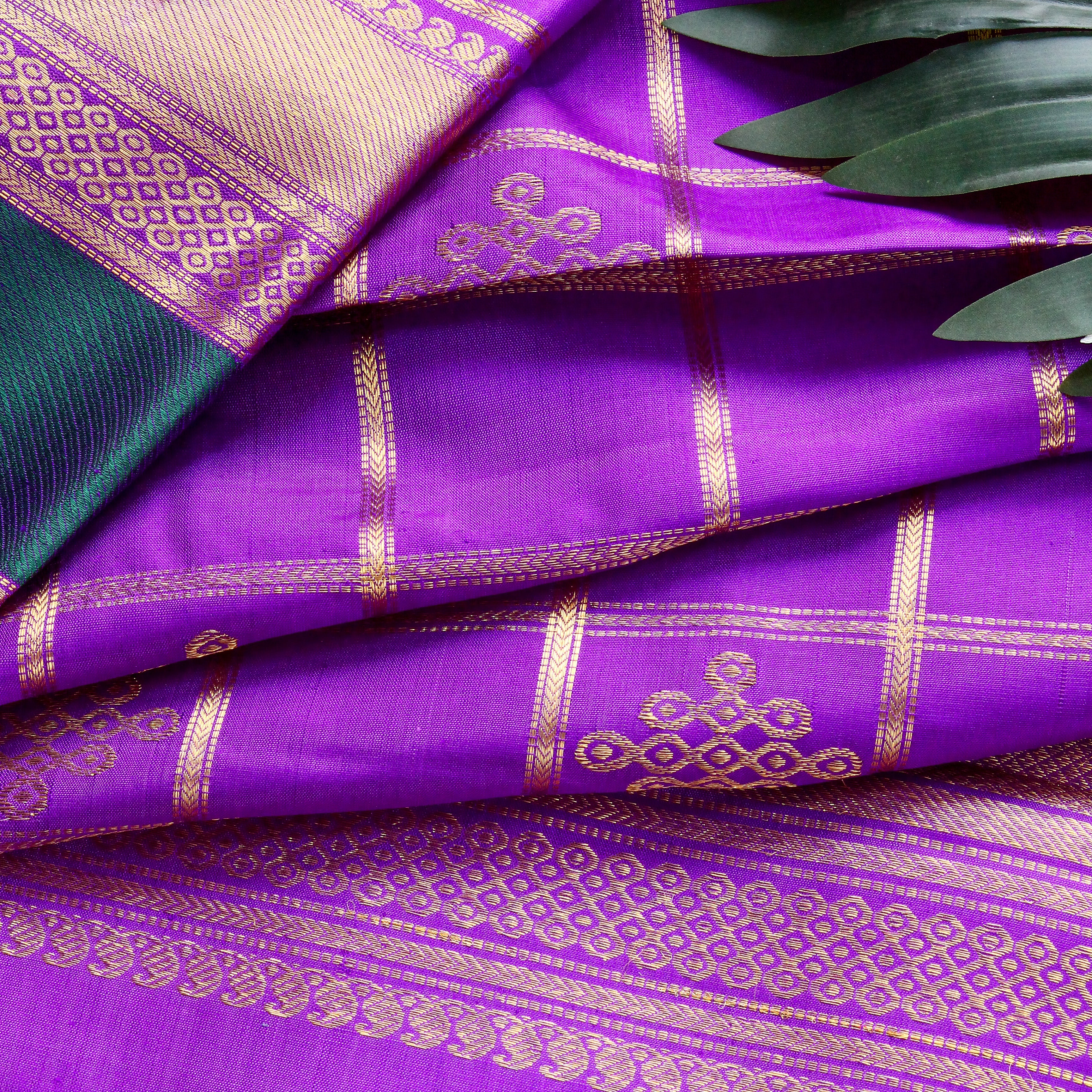 The Gharchola Kolam - Purple